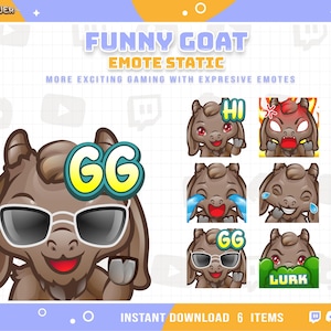 Funny Goat Emote