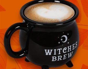 Caneca Caldeirão de Poção de Bruxa | Xícara de Café de Cerâmica para o Halloween