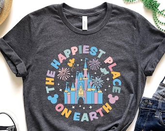Happiest Place On Earth Shirt, Disneyworld Vacation Tee