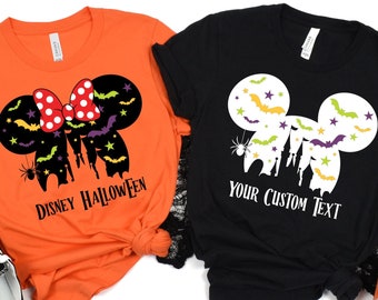 Maglietta personalizzata di Halloween Disney, maglietta spettrale abbinata
