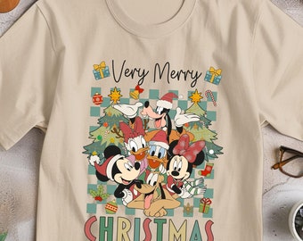 Disney Very Merry Christmas-shirt, Mickey Mouse kerstt-shirt