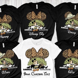 Benutzerdefinierte Disney Animal Kingdom Shirt, Disney 2025 T-Shirts, Disney Safari Shirt, Familie Disney T-Shirt, Disneyland Shirt, Disney Shirt
