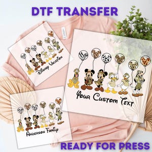 Custom Disney Animal Kingdom DTF, Disney 2025 DTF, Disney Safari DTF, Ready For Press Matching Transfer, Disney Heat Press, Transfer Cheap