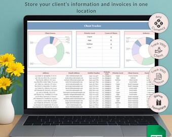 Client & Invoice Tracker: Small Business Google Sheets Template (Digital Download)