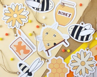 Gift Tags - Illustrated Busy Bee Gift Tags - Pack of 9