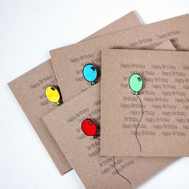 Pack of 6 Any Occasion Handmade Kraft Cards Choose Your Own image 4