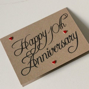 Handmade Anniversary Card. Anniversary Card. Anniversary Cards. Husband Card. Wife Card. Anniversary card for Wife. Husband Anniversary card image 5