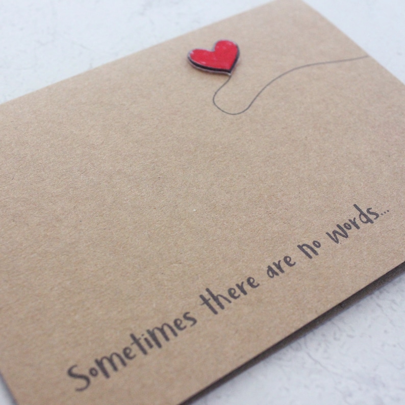 Sometimes there are no words thinking of you sympathy etsy