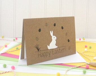 Cute Easter Bunny Card, with Handmade Easter Bunny Embellishment