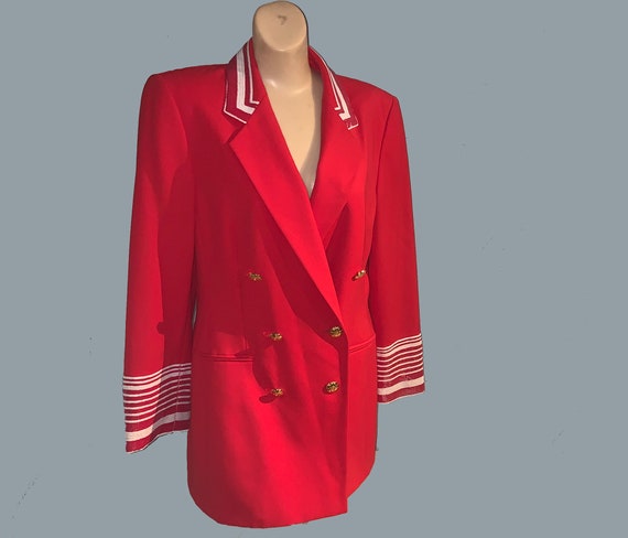Whimsical Vintage Escada Margaretha Ley Red Bellho