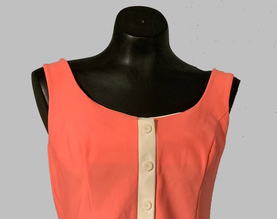 Best Vintage Mod 60s DeWeece Hot Pink Swim Dress … - image 5
