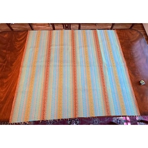 Vintage Guatemalan Woven Fabric Remnanbt By DulciArt LLC 48&quot; x 42&quot;
