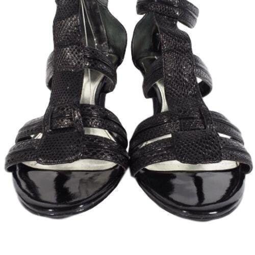 Escarpins Alfani Bout Ouvert Noir Et Blanc Taille 7 US - Occasion, Satin, Nœud, Talon 3 1/4"