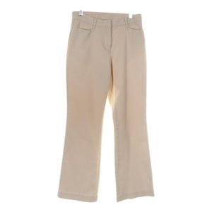 Jones New York Womens Pants Size 2 Petite Khahki Flare Leg Stretchy 28 x 29