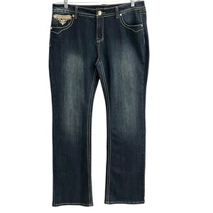 Jeans Capri Grace In LA - Taille Junior 5 - Bon état - Détails Brodés