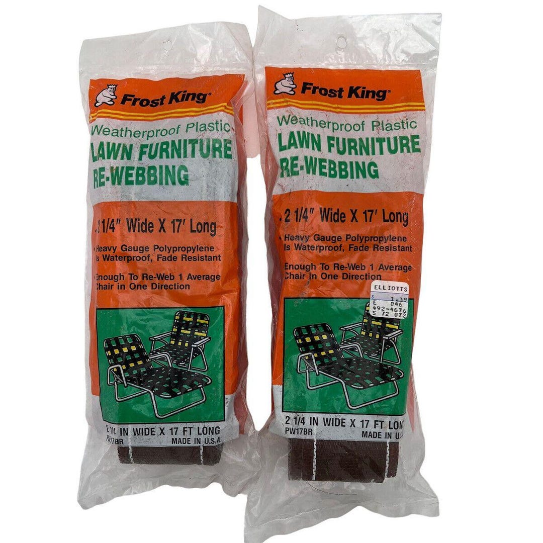Vintage Frost King Weatherproof Lawn Furniture Re-webbing Set