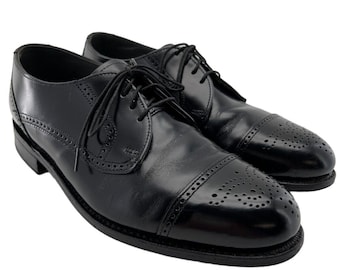 Bostonian Shoe Mens Size 11.5 D Burgandy Impressions Cap Toe