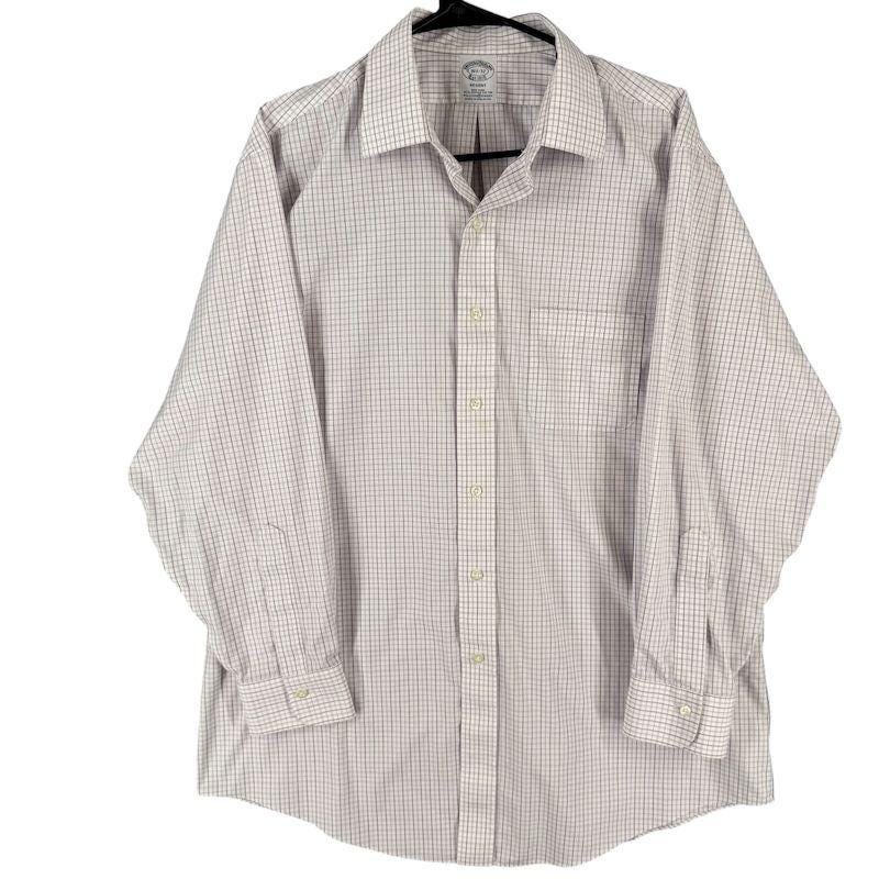 Brooks Brothers Mens Button-down Long Sleeve Shirt 16 1/2 104B
