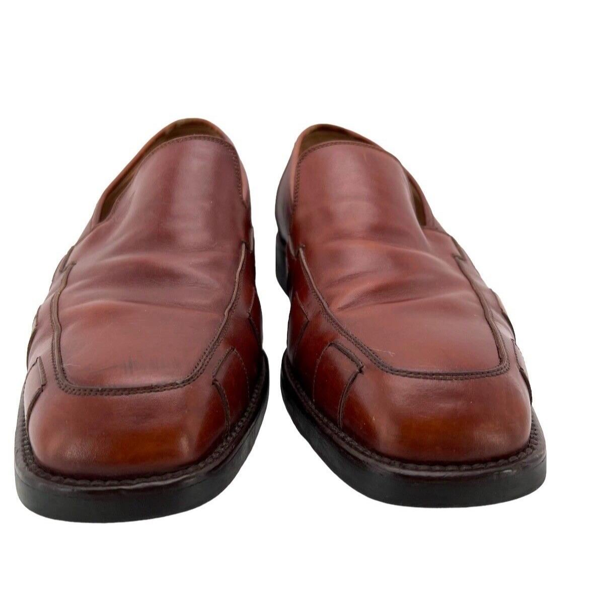 Michael Toschi Slip On Leather Loafers, Brown size 9 Men main image 2