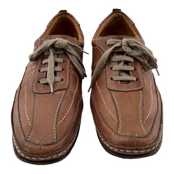 値*ド様 GRANCY Fold-over Leather Shoes 40 Sandro Moscoloni Mens Shoe 10 D Leather Casual Oxford Lace up