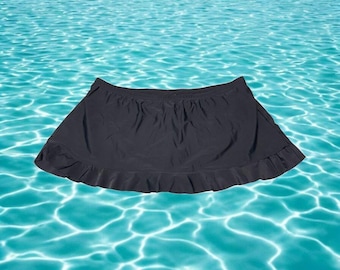 Falda de baño Apt. 9 para mujer, talla 18W, con dobladillo con volantes, talla EUC