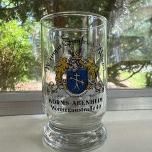 Copo de Cerveja Alemão Weingut Siegfried Muller 0,1L Worms-Abenheim Alemanha Colecionável
