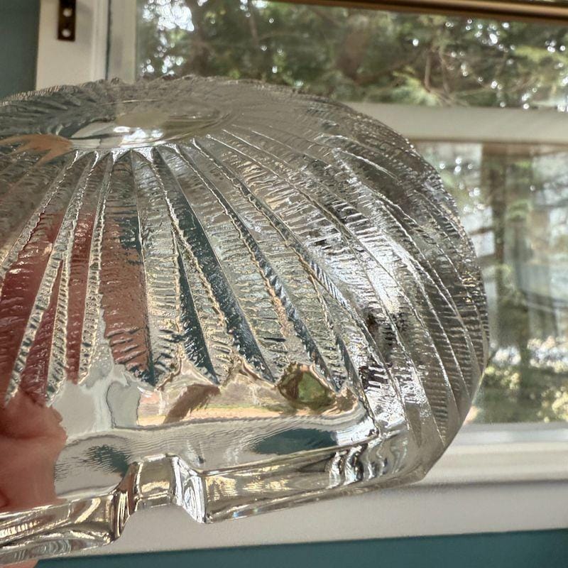 Vintage Crystal Ashtray Hoya Mikasa Japan Square MBA5250 NOS With