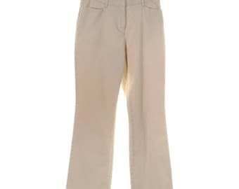 Jones New York damesbroek maat 2 petite kaki wijd uitlopende pijpen rekbaar 28 x 29