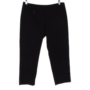 White House Black Market Pants Size 8 Perfect Form Crop Leg Black 32 x 23