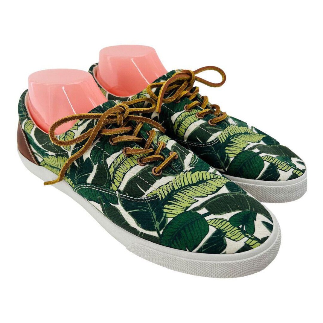 Patchwork Tropical Toucan Print Men's Sneakers