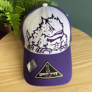 Cappellino da baseball TCU Horned Frogs Top Of The World One-Fit viola/bianco