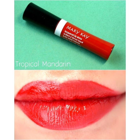 Mary Kay Tropical Mandarin Lacquered Lip Shine .21 Oz 6g - Bold