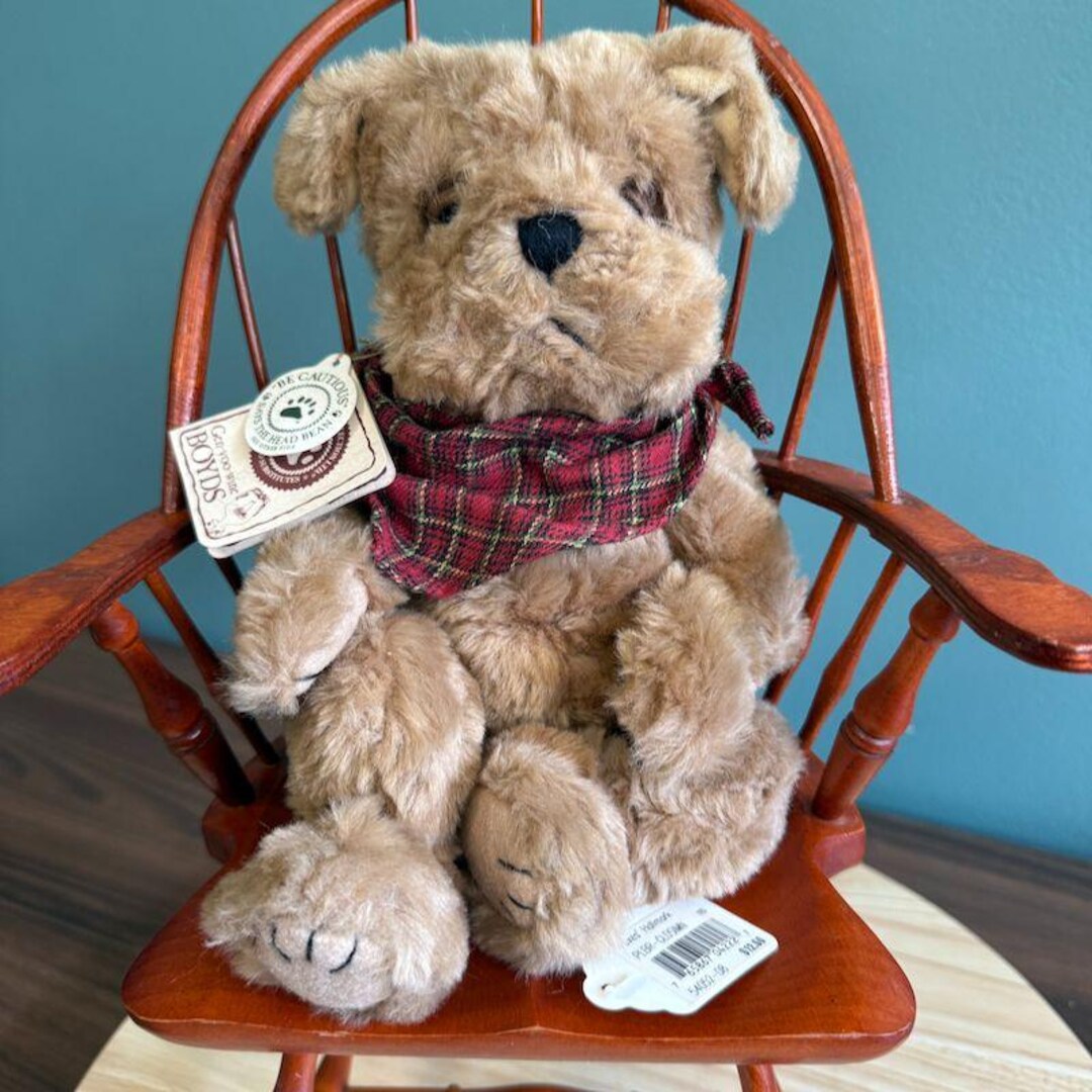 Boyds Bears Simon T Poochley 10インチ ぬいぐるみ 犬 ジョイント付き