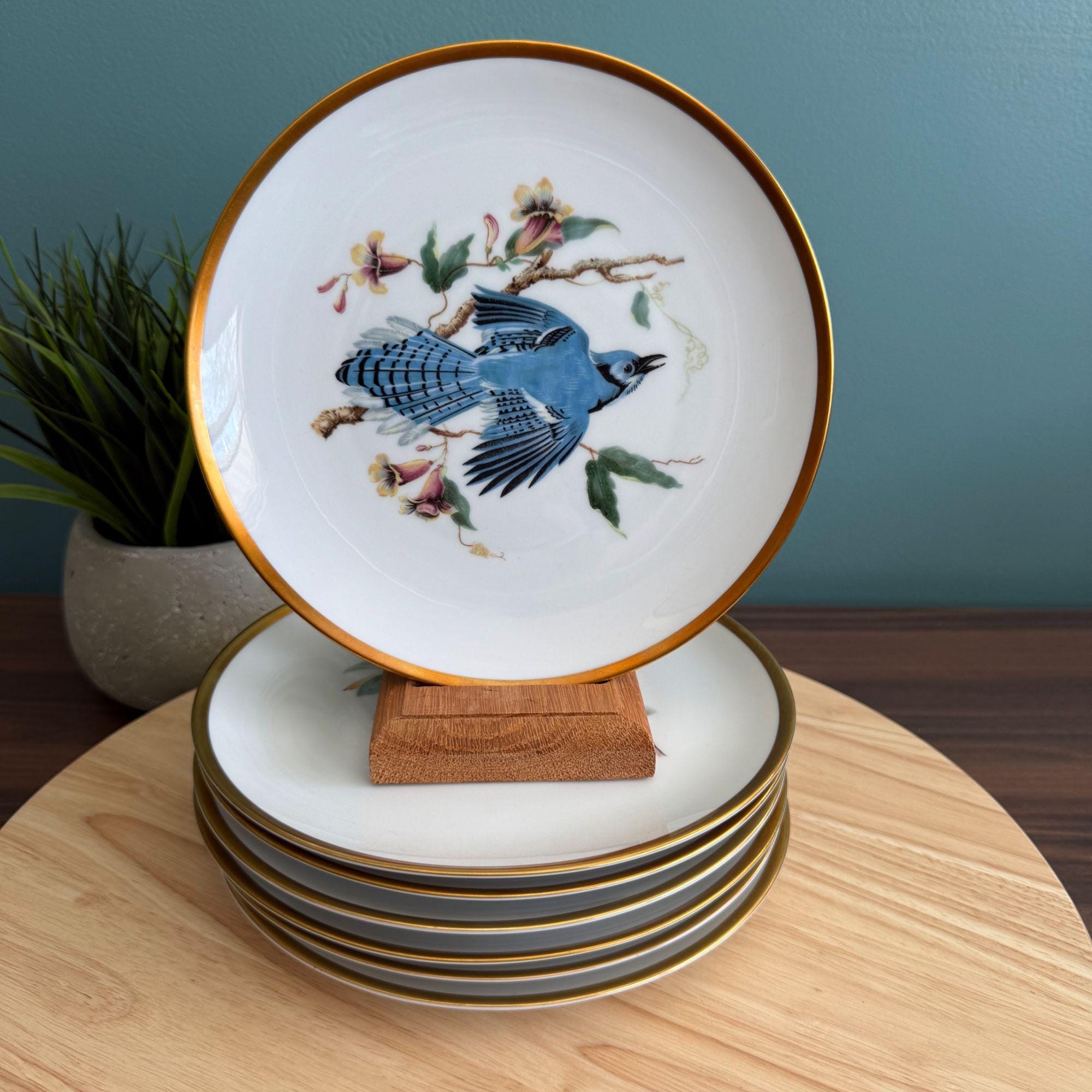 フッチェンロイター　飾り皿　シジュウカラ　ドイツ　ヴィンテージ Hutschenreuther bird - Etsy 日本