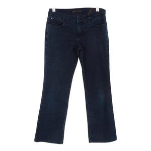 Nine West Jeans 2 Petite dames, 25 x 27 rechte pijpen, donkere stretch flare