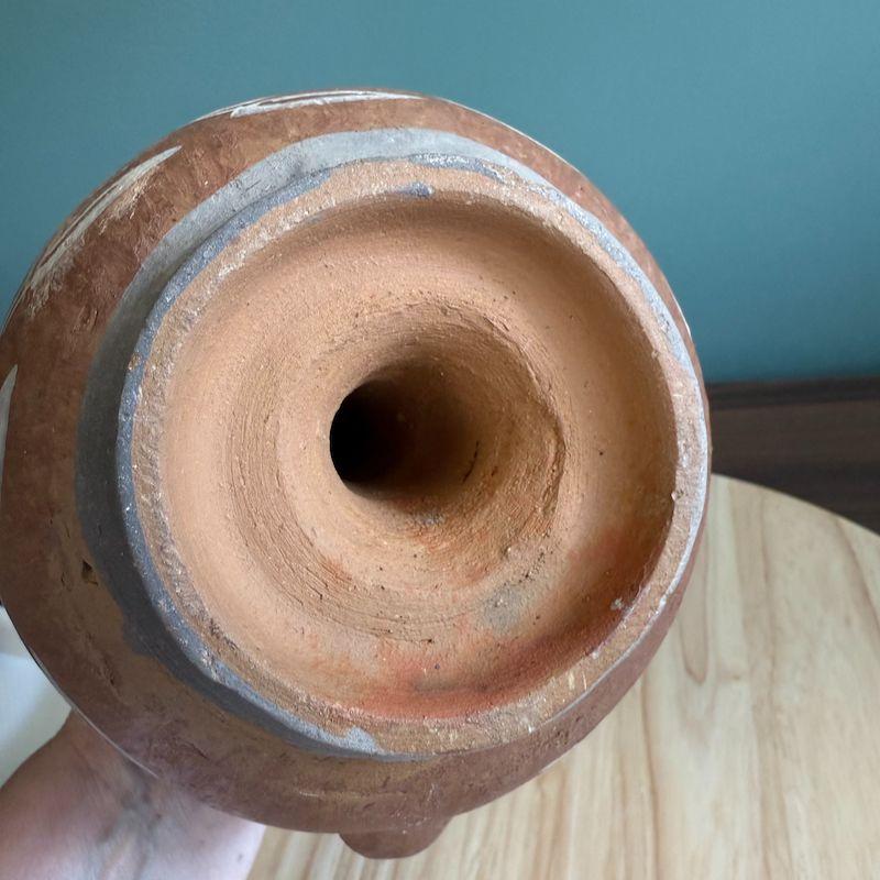 Vintage Peruvian Quinua Vessel Pitcher Zoomorphic Rustic Jug Red