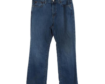 Vtg Ralph Lauren Jeans Womens Size 10 Distressed Stone Washed Stretch 33 x 30