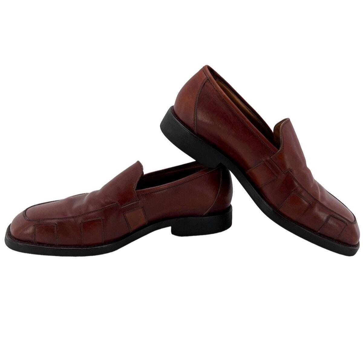 Michael Toschi Mens 11 M Loafer Slip On Brown Kidskin Italy Michael Toschi Mens 11 M Loafer Slip on Brown Kidskin Italy  main image 4