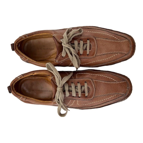 Sandro Moscoloni Mens Shoe 10 D  Leather Casual Oxford Lace Up Brown Vineyard Sandro Moscoloni Mens Shoe 10 D Leather Casual Oxford Lace  main image 3