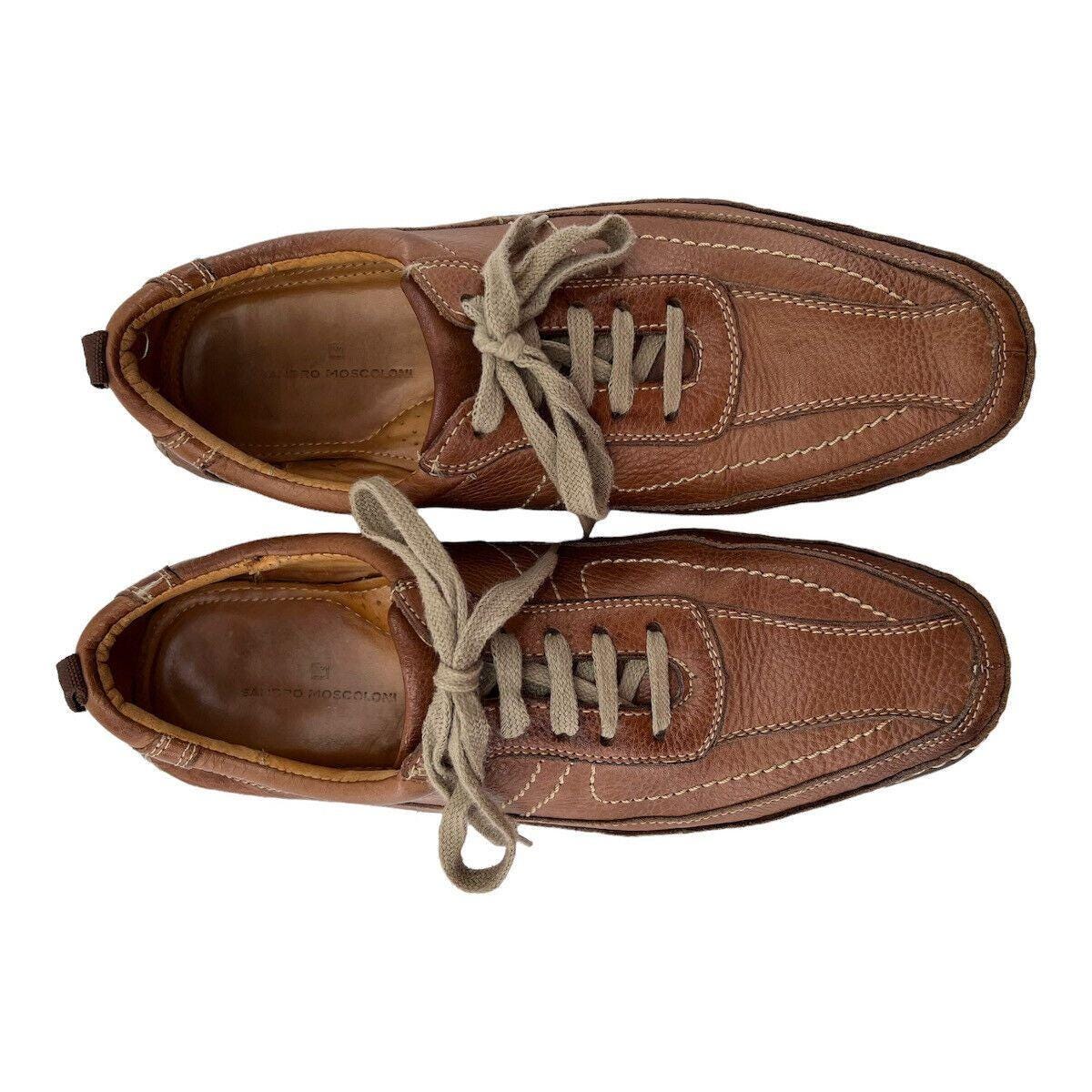 Sandro Moscoloni Vineyard Brown Leather Dress Shoes Mens Lace Up Oxfords 10D Sandro Moscoloni Men main image 2