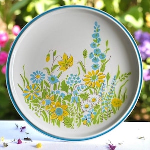 Vintage Mikasa Everfresh &quot;Pageantry&quot; 12-Inch Floral Serving Plate Oven & Microwave Safe Made In Japan