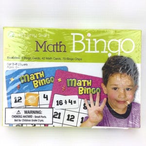 Juego de bingo Let's Grow Smart Math para mayores de 6 años