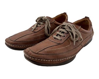 Dr. Marten 9801 Men’s Chunky Y2K Leather Oxford Lace Up Brown Shoes size 11 Vintage Y2K Chunky Distressed Brown Leather Docs Dr. Martens  main image 3