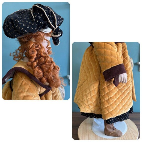 Vtg Seymour Mann Connoisseur Porcelain Doll 33/1200 Quilted Coat