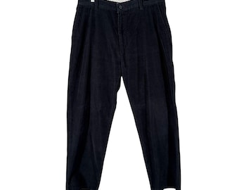 Vintage Club Room Mens Pants 32 x 30 Blue Corduroy Straight Leg EUC