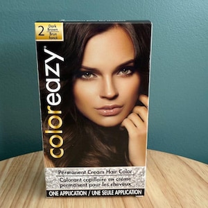 Coloreazy Permanent Cream Hair Color Dark Brown Single Application