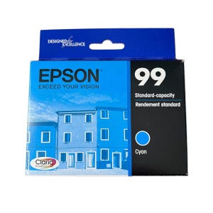 Epson 99 Cyan Ink Cartridge Claria Standard-Capacity Made In USA 1-Pack