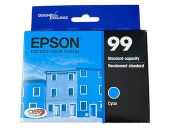 Epson 99 Cyan Ink Cartridge Claria Standard-Capacity Made In USA 1-Pack