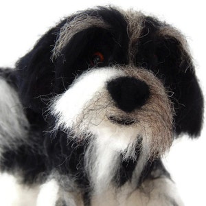 Custom Needle Felt Dog Handmade To Order. Example Havanese Sculpture or Tibetan Terrier image 1