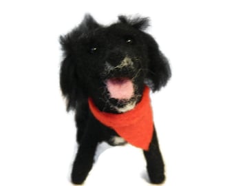 Personalised Dog Figurine, Needle Felted Crossbreed, Silky Terrrier or any breed of Cat, Dog or Horse of Your Choice Made To Order